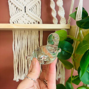 Art Glass‎ Seal Figurine Clear Small Decorative Home Decor